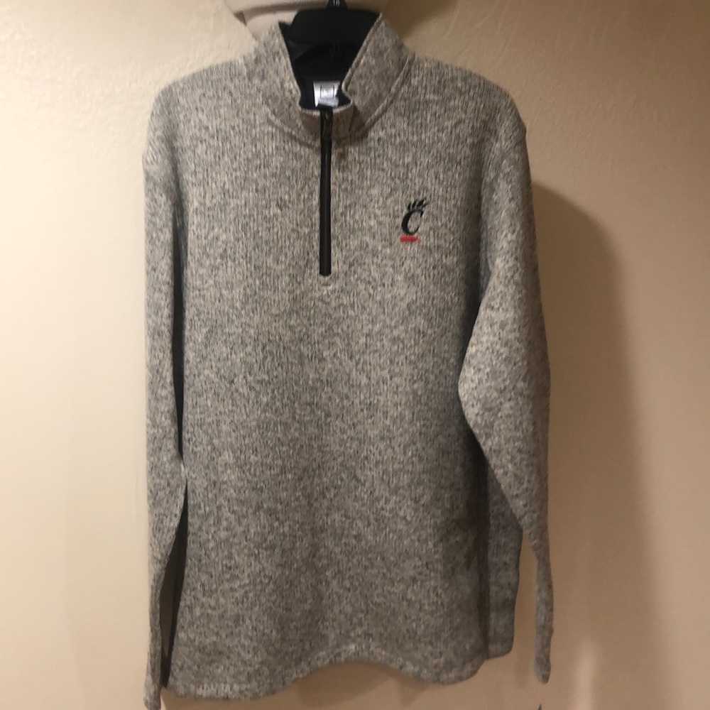 Cincinnati Bearcats men’s pullover sweater, new, Gray, size extra large (XL)
